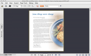 PDF file single page view