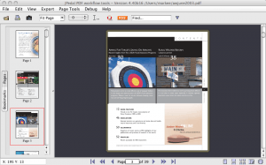 thumbnail view of PDF file