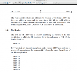 PDF spec