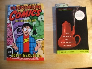 Image of "Understanding Comics" and "The Design of Everyday Things"