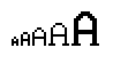 A very simple bitmap font