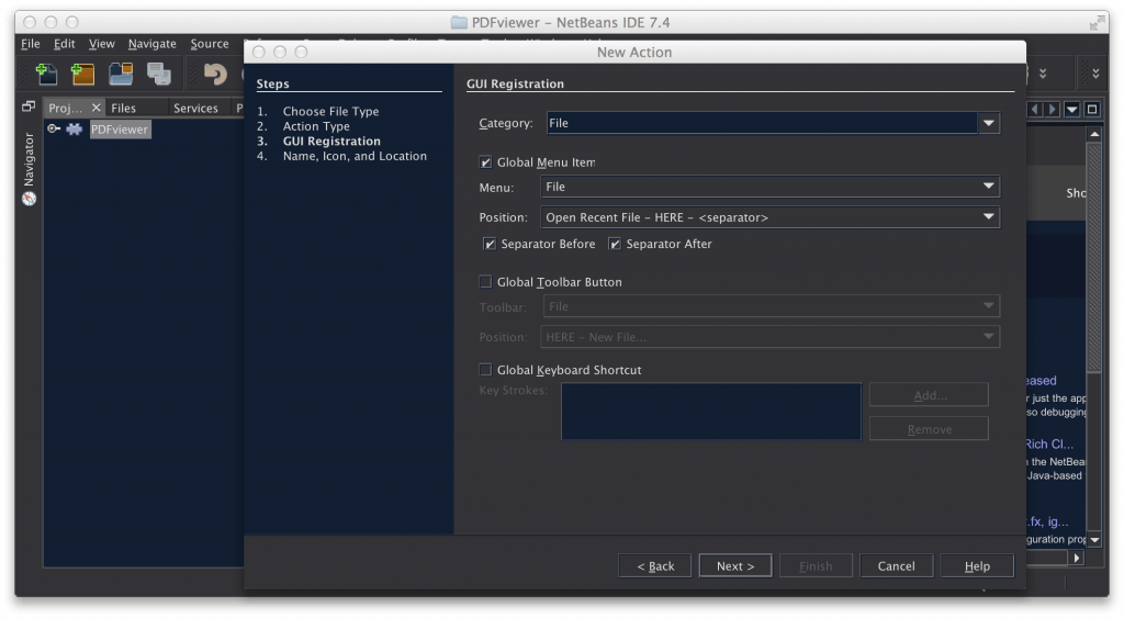 menu options - Java PDF Blog