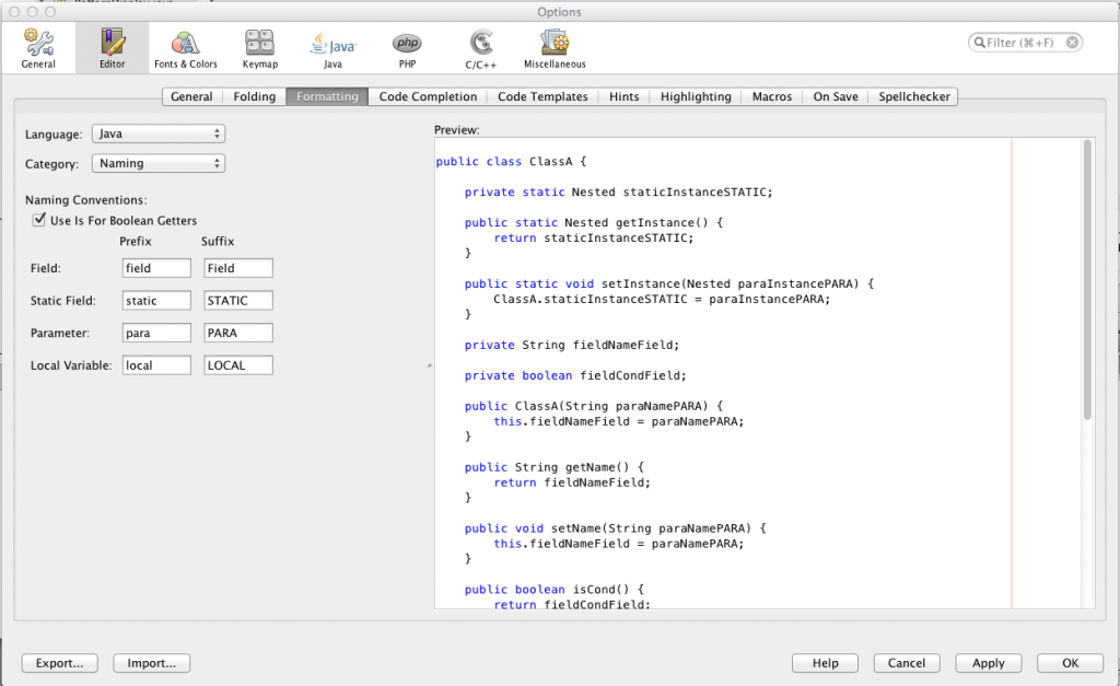5 Java Formatting options in NetBeans you probably missed