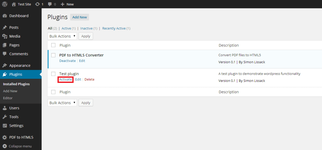 Creating a Wordpress Plugin Part 1: Adding the Admin Page