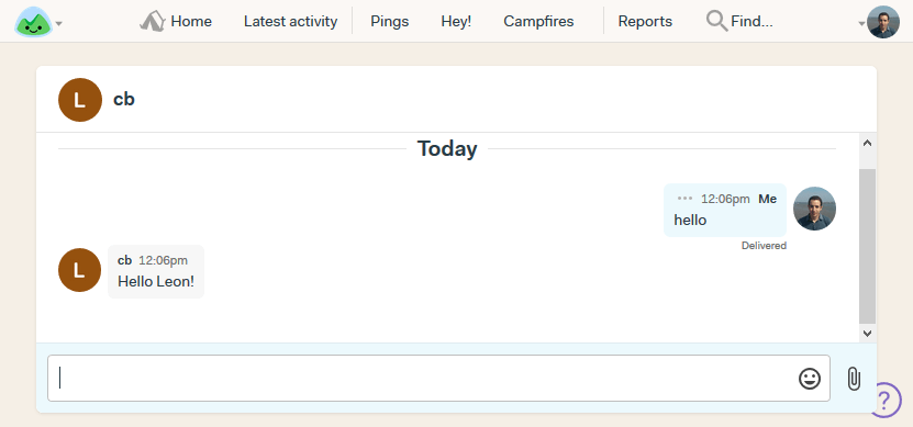 Basecamp Chatbot Ping