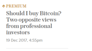 Bitcoin in the news