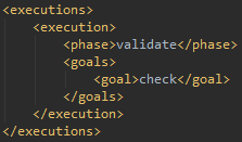 CheckStyle execution section.