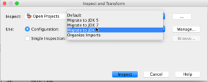 inspect and transform