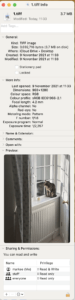 metadata on cat picture in Finder