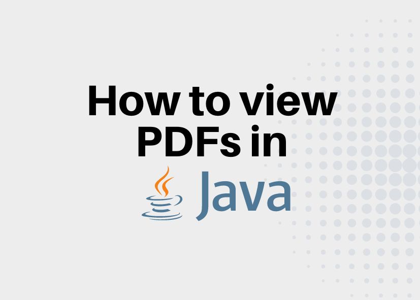 Java PDF viewer