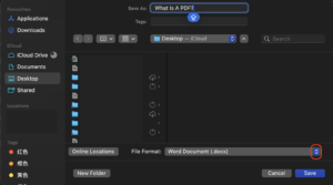 How to create PDF file step 1