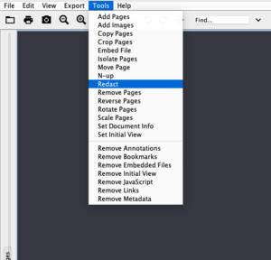 redact text in the jpedal viewer